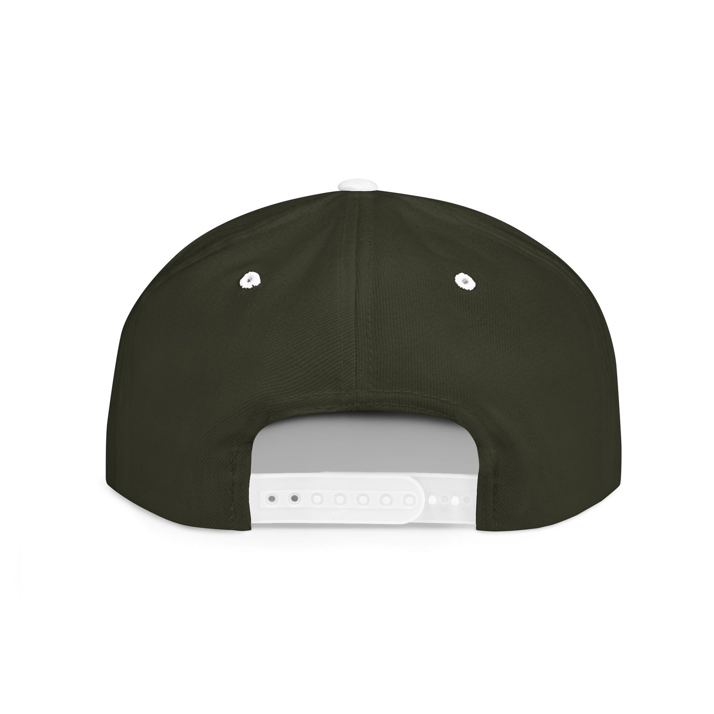 Inspirational Flat Bill Snapback Hat - Motivational Quote Design