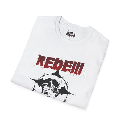 Skull & Barbed Wire softstyle T-Shirt