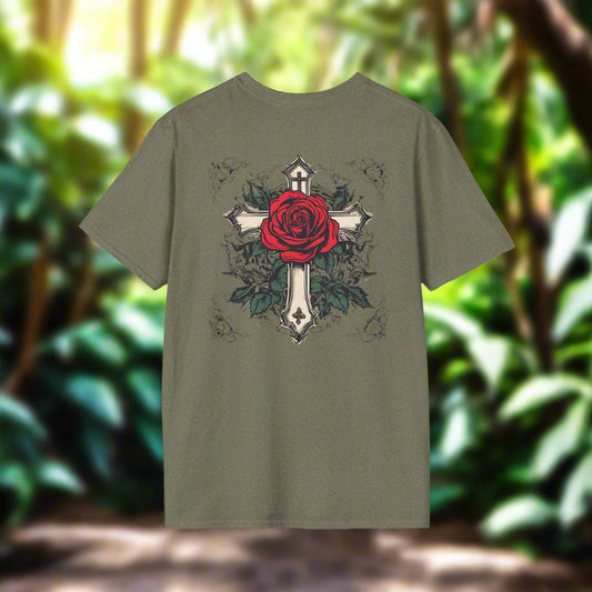 Rose and Cross T-Shirt